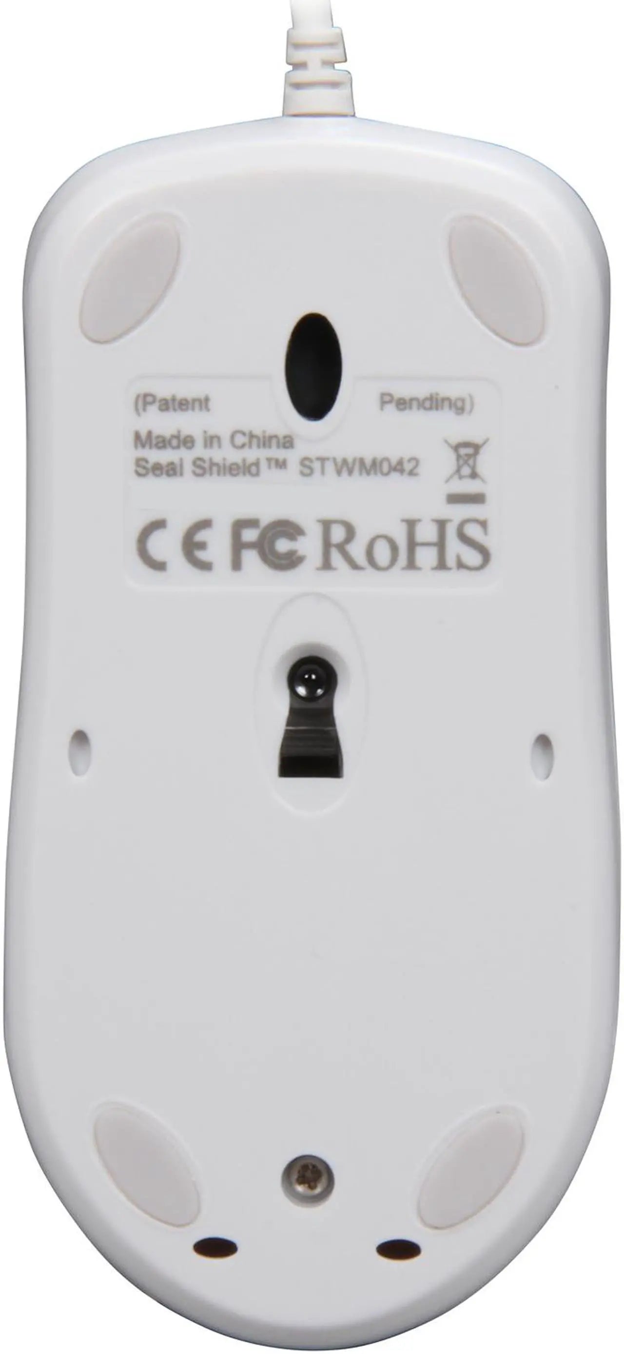 SEALSHIELD SILVER STORM Optical Mouse White 2 Buttons 1 x Wheel USB Wired Optical Mouse - Model STWM042 