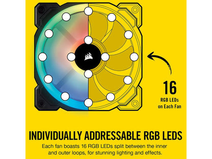 Corsair LL Series CO-9050073-WW LL140 RGB, 140mm Dual Light Loop RGB LED PWM Fan, Single Pack