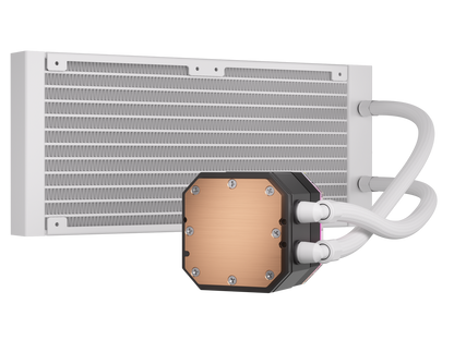 CORSAIR iCUE H100i ELITE CAPELLIX XT Liquid CPU Cooler - White - AF120 RGB ELITE Fans - 240mm Radiator - Intel® LGA 1700, 1200, 115X, 2066, AMD® AM5, AM4