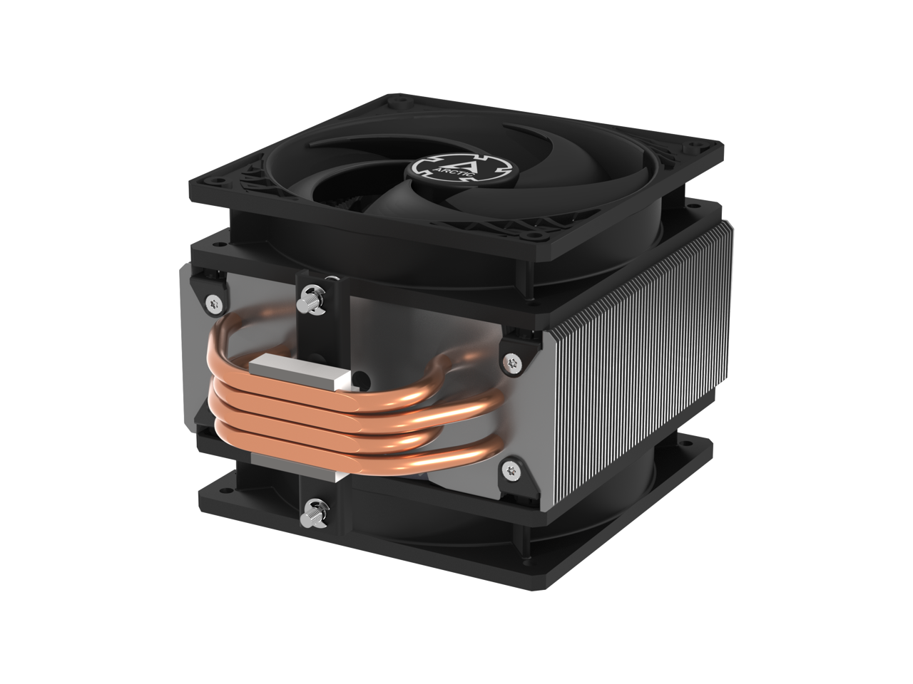 Freezer 36 – CPU Cooler for Intel Socket LGA1700 and AMD Socket AM4, AM5, Direct touch technology, dual 12cm Pressure Optimized Fan in push pull configuration