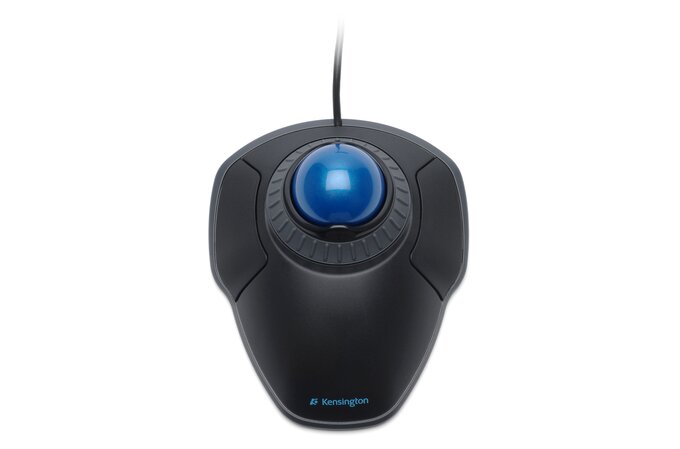 Kensington Corded Trackball Mouse, Optical, Black/Blue, USB Black/Blue K72337WW