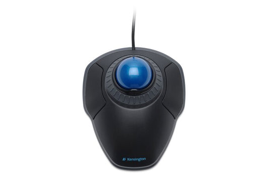 Kensington Corded Trackball Mouse, Optical, Black/Blue, USB Black/Blue K72337WW