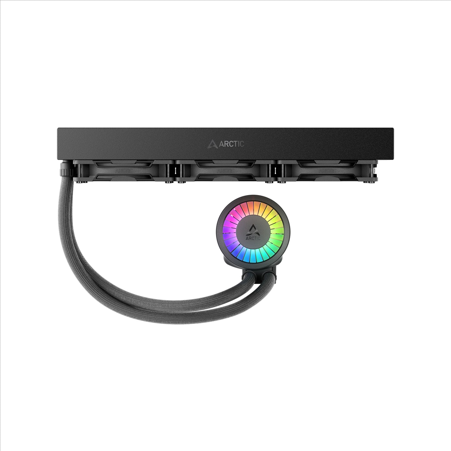 ARCTIC Liquid Freezer III Pro 360 A-RGB AIO CPU Cooler 3 x 120 mm Water Cooling 38 mm Radiator PWM Pump VRM Fan AMD AM5/AM4 Intel LGA1851/1700 Contact Frame Black Model ACFRE00184A