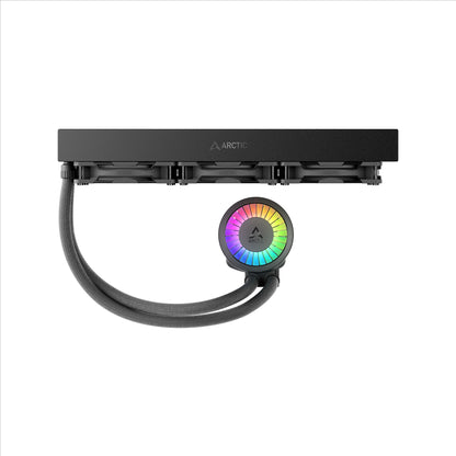ARCTIC Liquid Freezer III Pro 360 A-RGB AIO CPU Cooler 3 x 120 mm Water Cooling 38 mm Radiator PWM Pump VRM Fan AMD AM5/AM4 Intel LGA1851/1700 Contact Frame Black Model ACFRE00184A