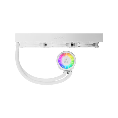 ARCTIC Liquid Freezer III Pro 360 A-RGB AIO CPU Cooler 3 x 120 mm Water Cooling 38 mm Radiator PWM Pump VRM Fan AMD AM5/AM4 Intel LGA1851/1700 Contact Frame White Model ACFRE00188A