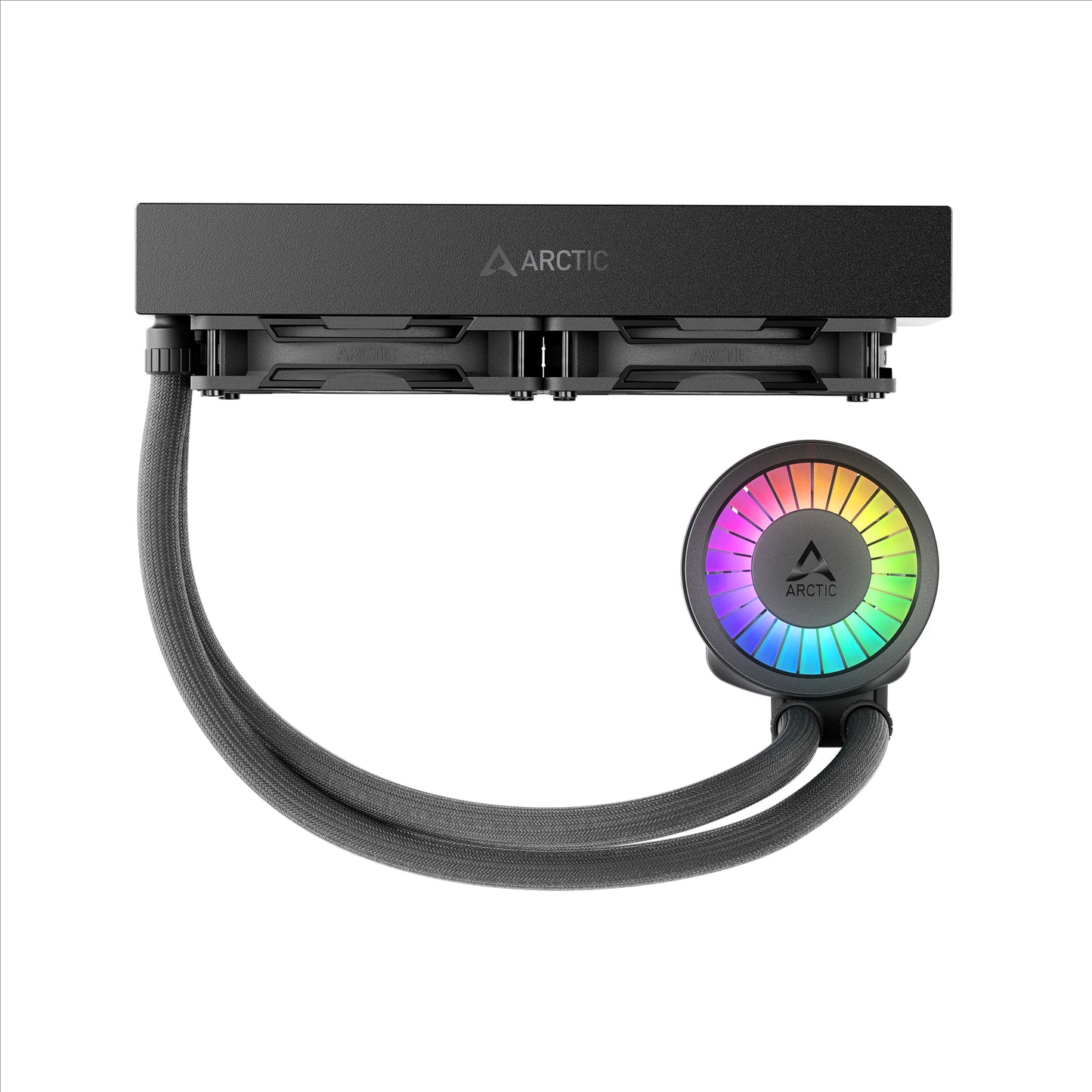 ARCTIC 240 mm Liquid Freezer III Pro 240 A-RGB AIO CPU Cooler, Water Cooling 38 mm Radiator PWM Pump VRM Fan AMD AM5/AM4 Intel LGA1851/1700 Contact Frame Black Model ACFRE00182A