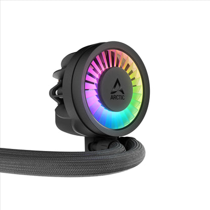 ARCTIC Liquid Freezer III Pro 360 A-RGB AIO CPU Cooler 3 x 120 mm Water Cooling 38 mm Radiator PWM Pump VRM Fan AMD AM5/AM4 Intel LGA1851/1700 Contact Frame Black Model ACFRE00184A