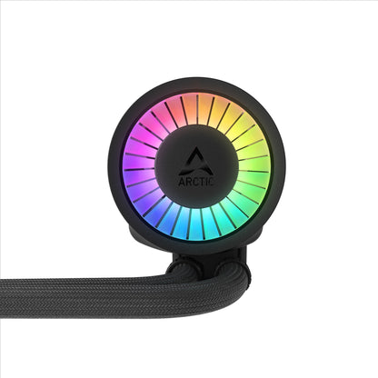 ARCTIC 240 mm Liquid Freezer III Pro 240 A-RGB AIO CPU Cooler, Water Cooling 38 mm Radiator PWM Pump VRM Fan AMD AM5/AM4 Intel LGA1851/1700 Contact Frame Black Model ACFRE00182A