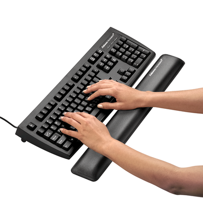 Fellowes Gel and Polyester Keyboard Wrist Rest - Graphite - Model 9175301