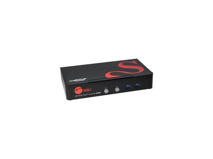 SIIG 2-Port HDMI 2.0 4K HDR Smart Console KVM Switch with USB 3.0 Multimedia Ports