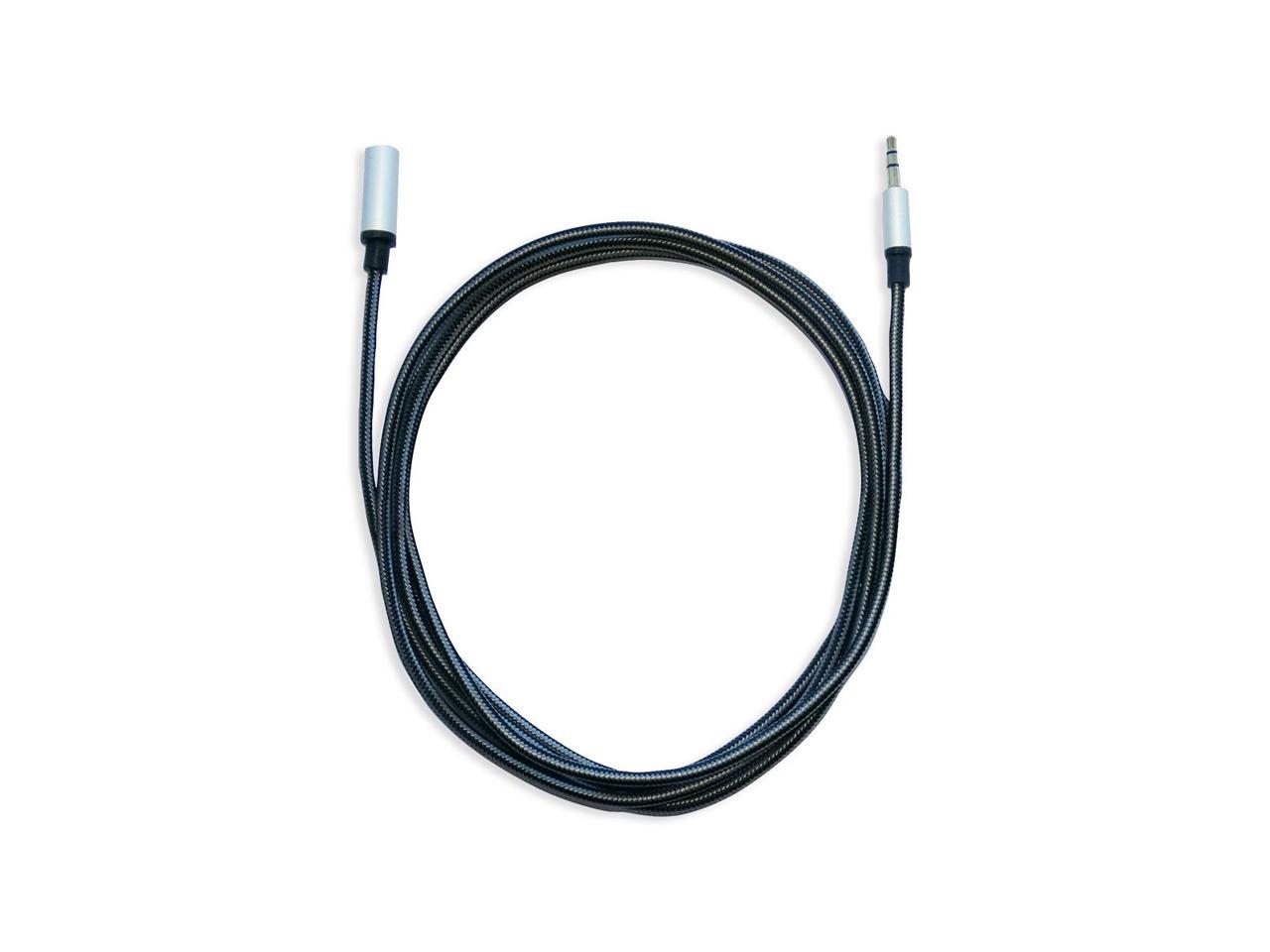 SIIG CB-AU0C12-S1 6.56 ft. Woven Fab Stereo Aux Cable Male to Female