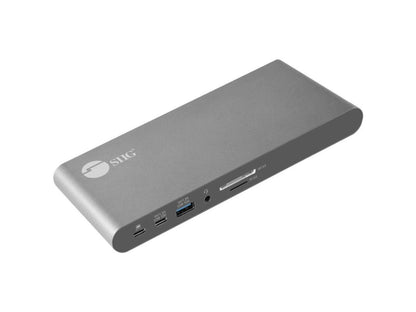 SIIG USB-C Dual 4K Video MST Docking Station with 60WPD Charging - Ingenious Detachable Design - Ultra-speed Data Transfer - 3 Display Modes
