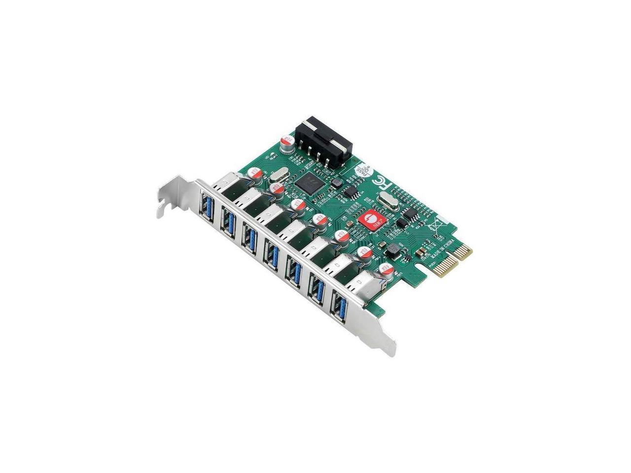 SIIG 7 Port USB 3.0 PCIe Host Card UASP Mode