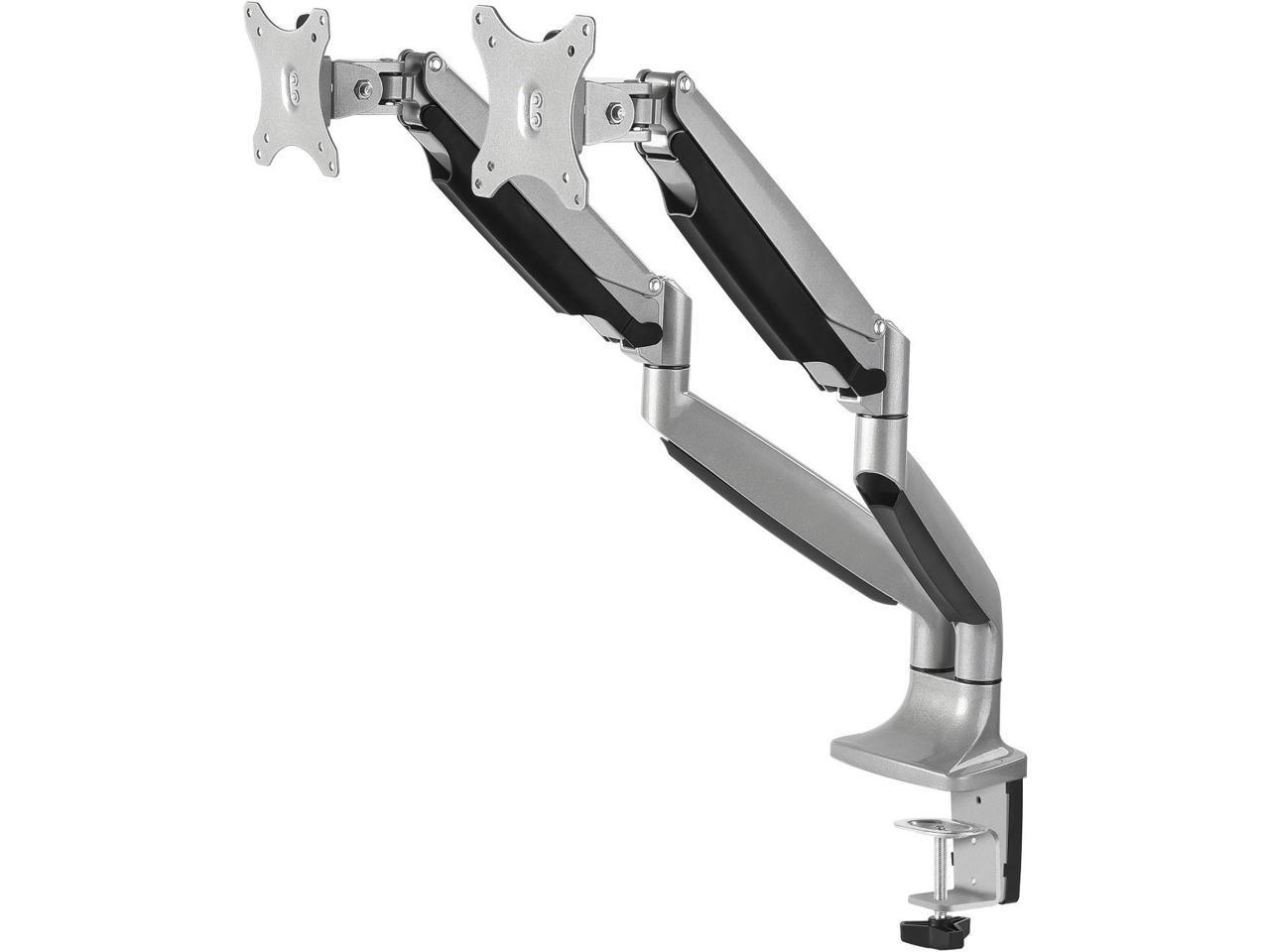 SIIG CE-MT2E12-S1 High Premium Aluminum Gas Spring Desk Mount - Dual Monitor, VESA (75x75/100x100)