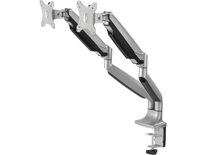 SIIG CE-MT2E12-S1 High Premium Aluminum Gas Spring Desk Mount - Dual Monitor, VESA (75x75/100x100)