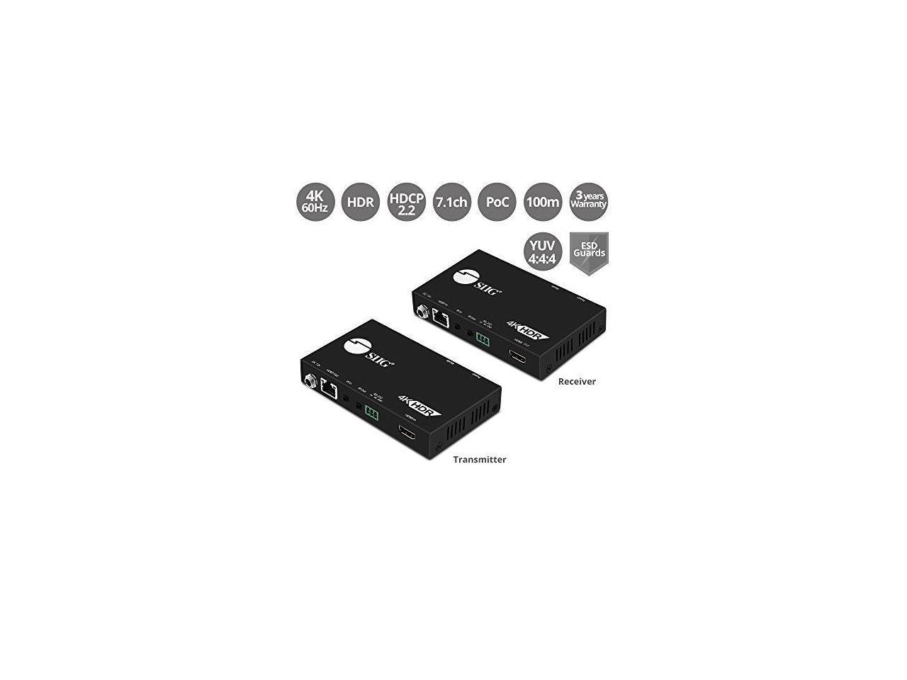 SIIG CE-H23311-S1 4K HDR HDMI 2.0 Extend