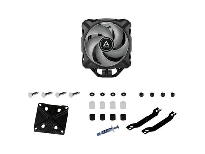 ARCTIC Freezer i35 A-RGB - Single Tower CPU Cooler with A-RGB, Intel Specific, Pressure Optimized 120 mm P-Fan, 200-1700 RPM, 4 Heat Pipes, incl. MX-5 Thermal Paste - Black