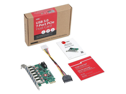 SIIG 7 Port USB 3.0 PCIe Host Card UASP Mode