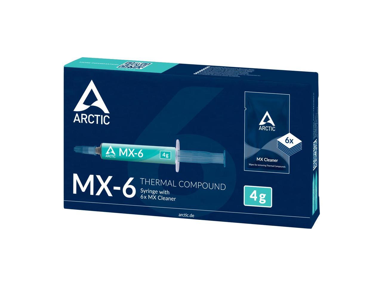 Arctic MX-6 ULTIMATE Performance Thermal Paste with 6x MX Cleaner