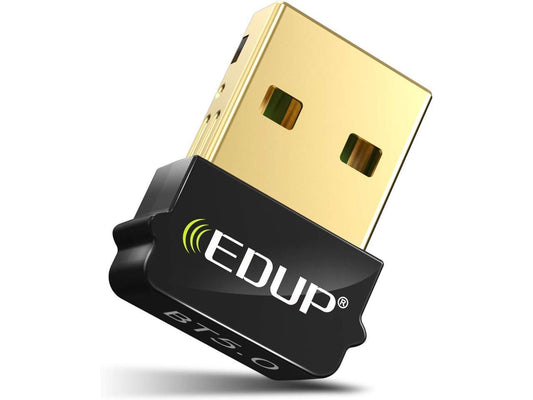 EDUP Mini USB Bluetooth 5.0 Adapter for PC, USB 2.0 Bluetooth EDR Dongle for Desktop/PC/Laptop, 66ft/20M Transmission Range, BT 5.0 Adapter Support Windows 10/8.1/8 /7 (Need Installed Driver) EP-B3519