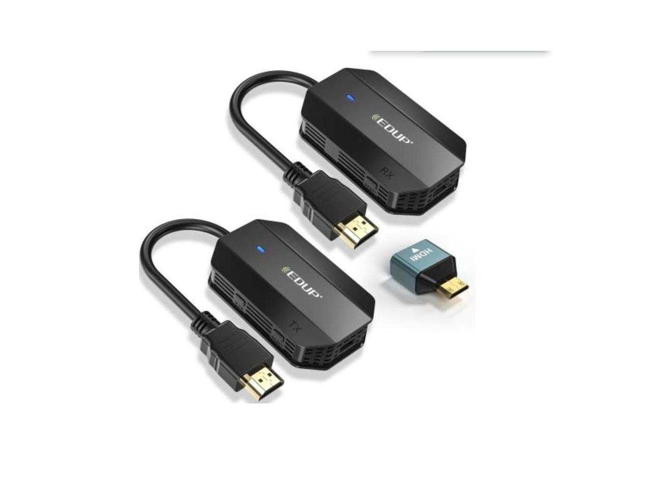 EDUP 1080P Wireless HDMI Transmitter Receiver 60HZ Display Dongle Extender 4K Screen AV Adapter for Laptop TV Projector Monitor EH-WD9905