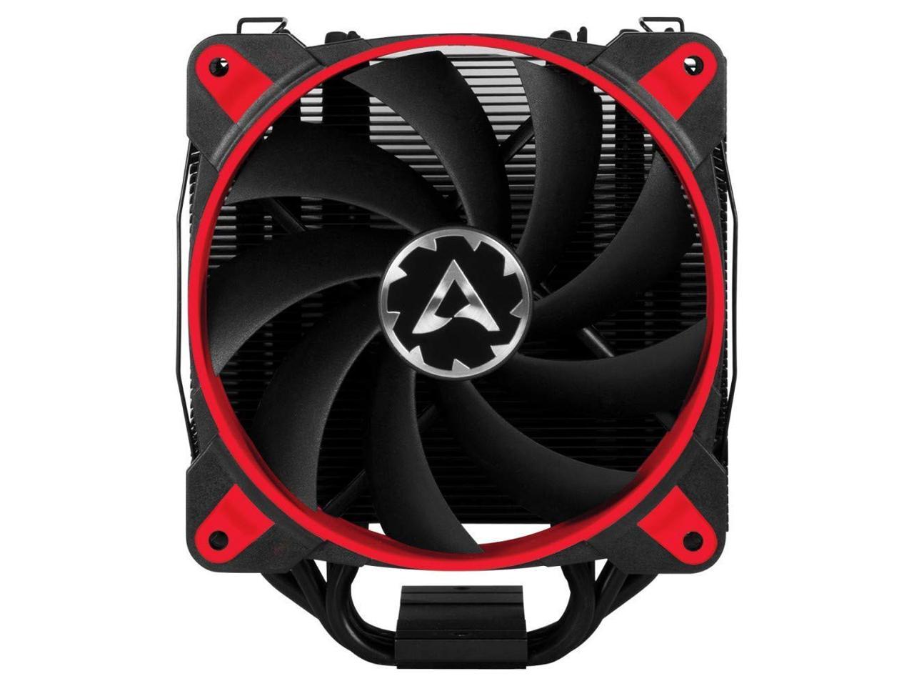 ARCTIC Freezer 34 eSports DUO Edition - Tower CPU Cooler with Push-Pull Configuration I Silent 3-Phase-Motor and wide range of regulation 200 to 2100 RPM - Includes 2 low noise PWM 120 mm Fans – Red