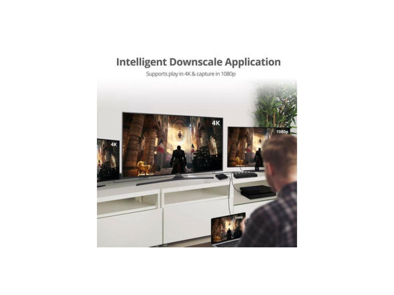 SIIG 4 Port HDMI 2.0 HDR Splitter with EDID and Downscaling CEH26C11S1