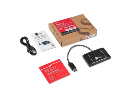 Triple 4K Displayport 1.4 To 2 Dp & Hdmi Mst Hub Splitter