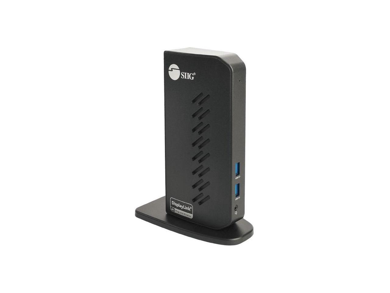 SIIG AC JUDK0H11S1 Universal Hybrid Dual 4K Video Docking Station TypeC TB3