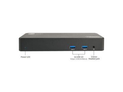 SIIG AC JUDK0J11S1 Universal Hybrid Triple 4K Video Docking Station w PD30