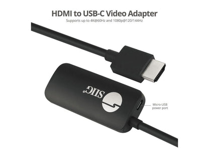 Siig Hdmi To Usb-C Port 4K 60Hz Converter Adapter