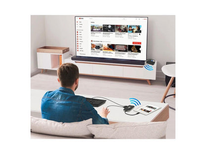 SIIG AC CEH26P11S1 1080p Wireless USBC Video Hub Extender 32ft Color Box