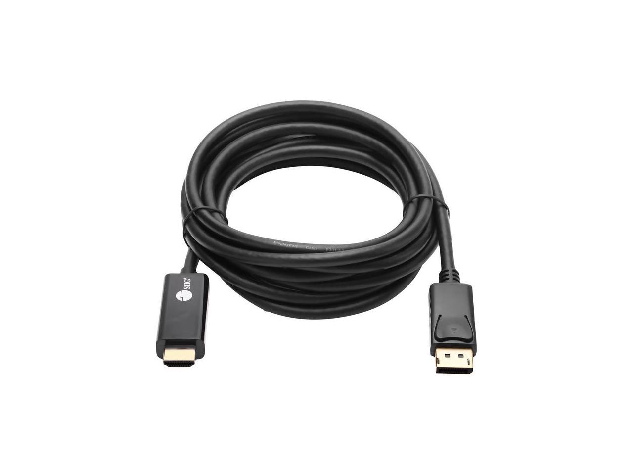SIIG DisplayPort 1.2 to HDMI 10ft Cable 4K/30Hz - 10 ft DisplayPort/HDMI A/V Cable for Audio/Video Device, HDTV, PC, Monitor, Notebook, Desktop Computer - First End: 1 x 20-pin DisplayPort Male Digita