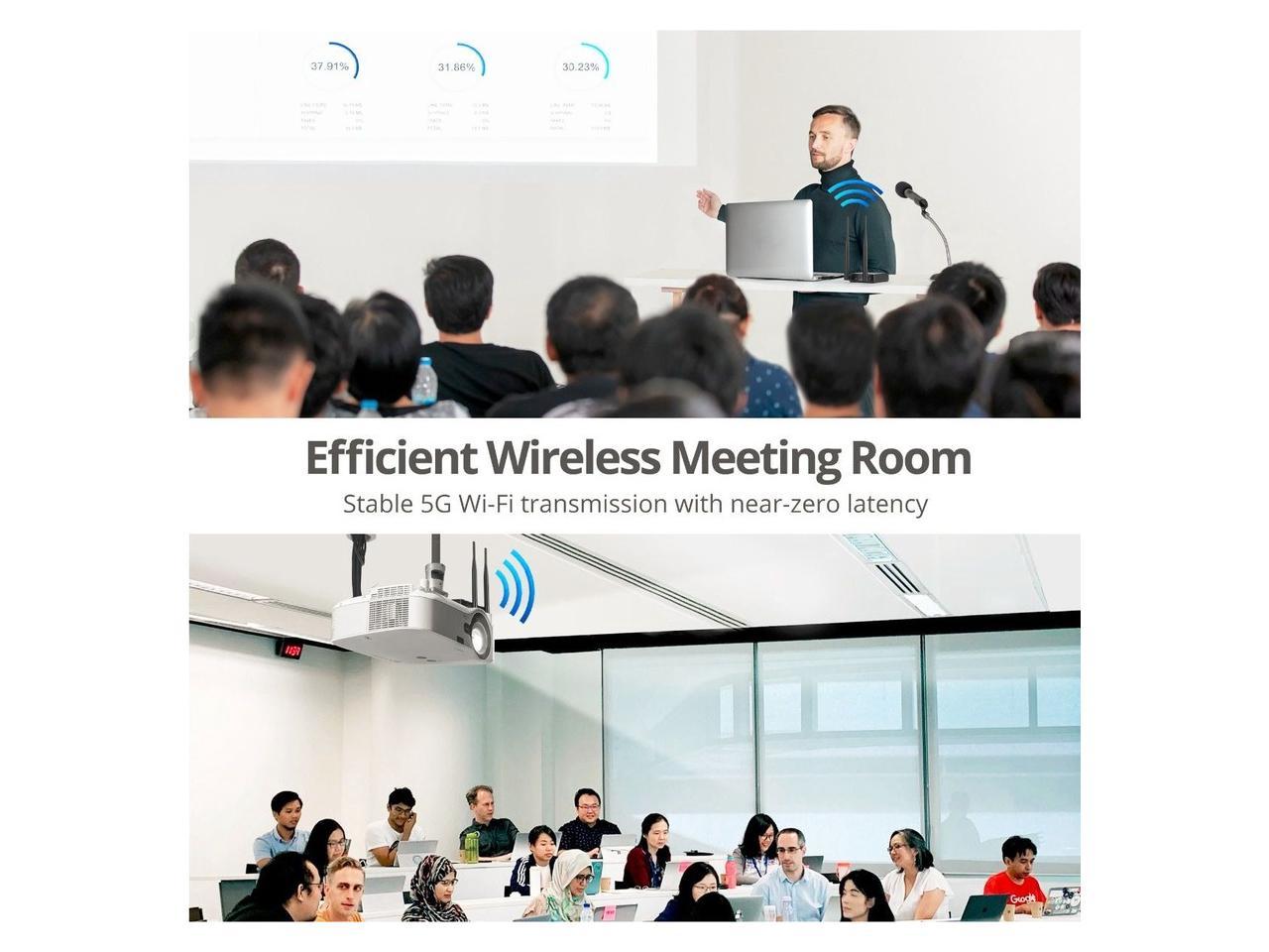 SIIG Dual Antenna 5G Wireless 1080p HDMI Extender with IR 100M CEH26X11S1
