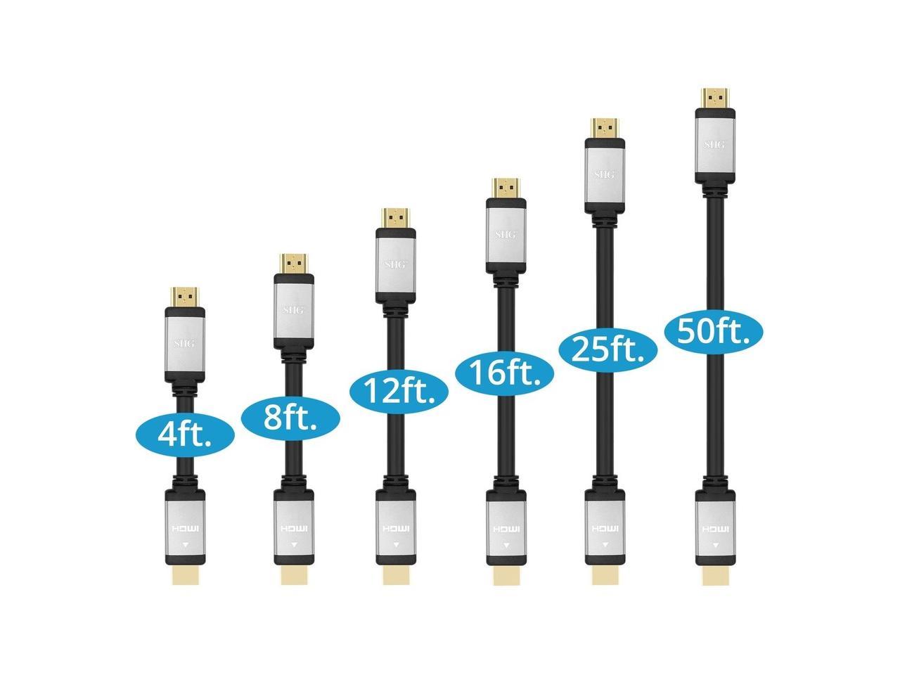 SIIG 4' 4K High Speed HDMI Cable 18GBPS Bandwidth