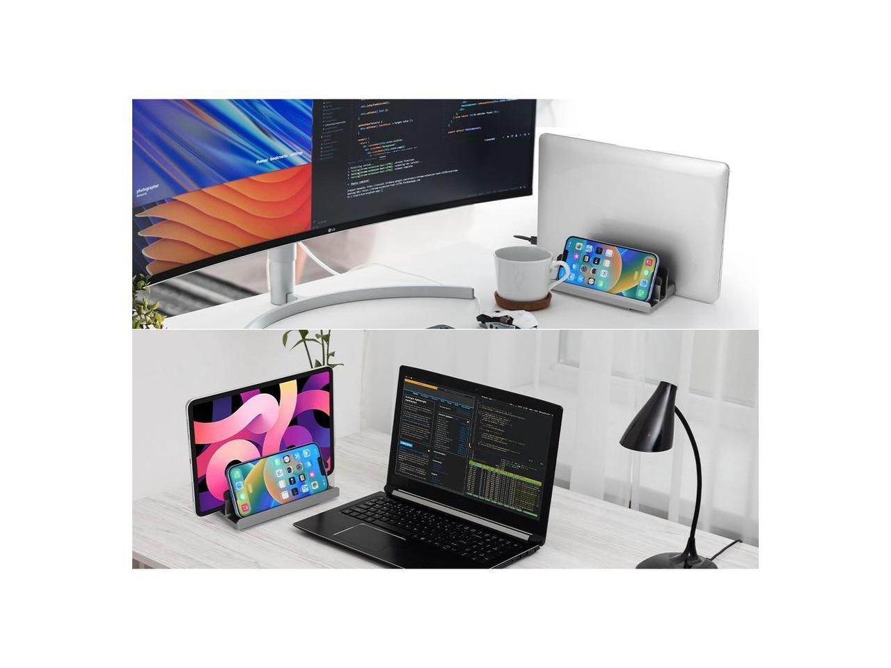 SIIG USB-C Laptop Stand W/ 4K Docking Station - Unique multitasks design for foldable holder and vertical Laptop stand & Docking station - HDMI 4K@60Hz display - Two USB-A 5Gbps - Gigabit Ethernet