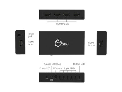 CE-H23012-S1 5X1 HDMI SWITCH 4K