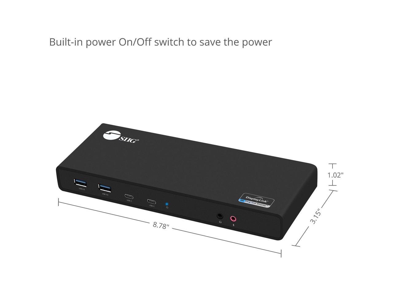 USB 3.1 TYPE-C DUAL 4K DOCKING