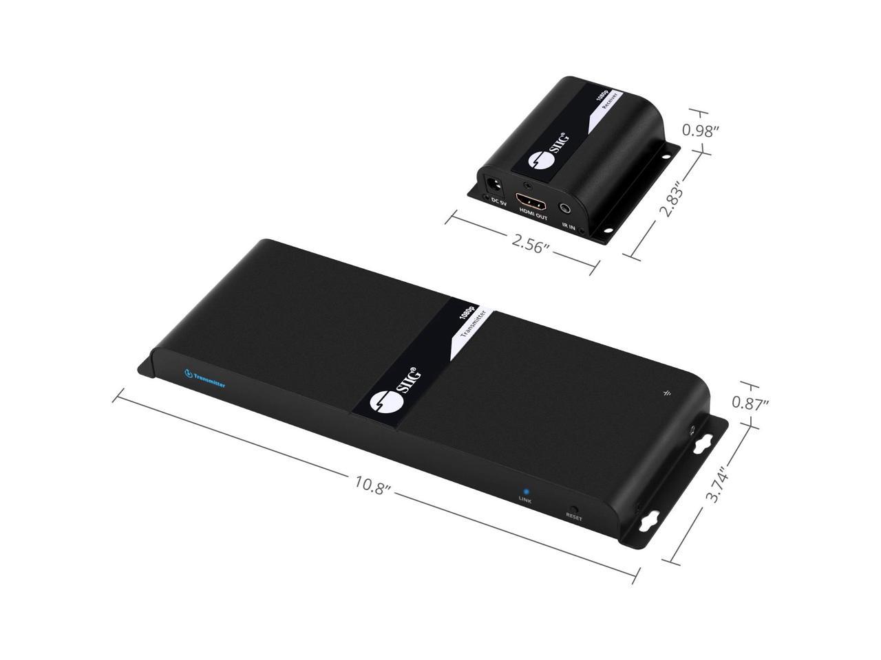 Siig 8-Port Hdmi Splitter Over Cat6 Extender With Ir - 40M