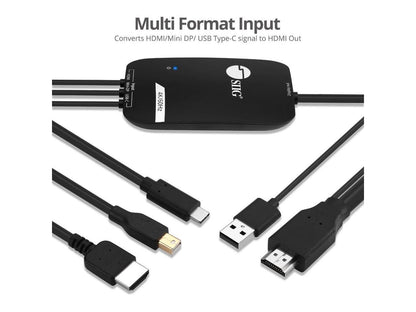 Siig 3X1 Hdmi 4K Multi Format Presentation Switcher - Byod
