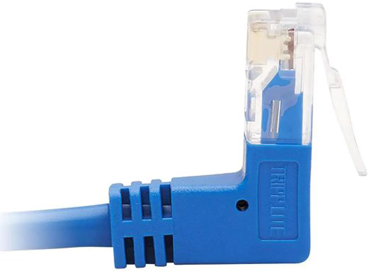 TRIPP LITE 2 ft. Cat 6 Blue Up-Angle Cat6 Gigabit Molded Slim UTP Ethernet Cable (RJ45 Right-Angle Up M to RJ45 M) - Model N204-S02-BL-UP