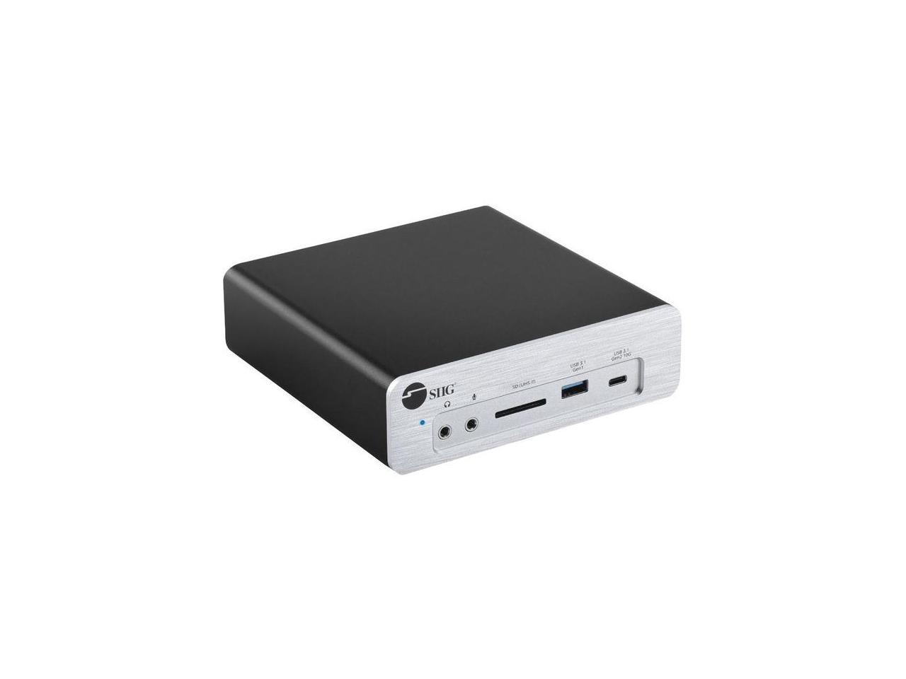 SIIG AC JUDK0K11S1 Thunderbolt3 DP14 Docking Station w Dual M2 NVMe SSDPD