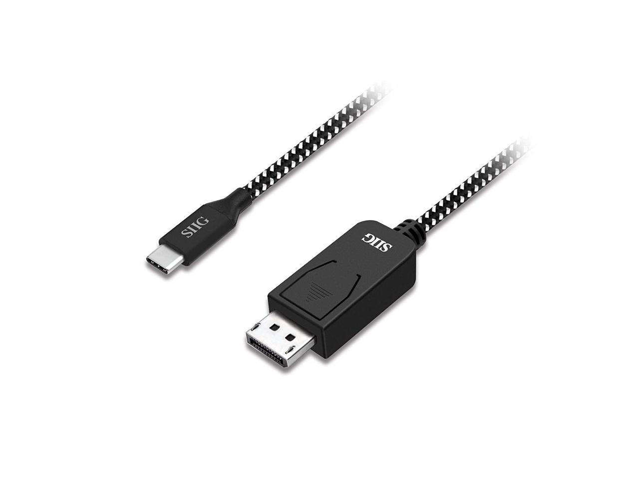 SIIG CB-TC0A12-S1 USB Type-C to DisplayPort Cable 2M