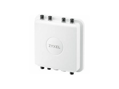 ZYXEL Dual Band 5.27 Gbit/s Wireless Access Point Outdoor 2.40 GHz 5 GHz External MIMO Technology 1 x Network (RJ-45) 2.5 Gigabit Ethernet Standalone Pole-mountable Wall Mountable IP67