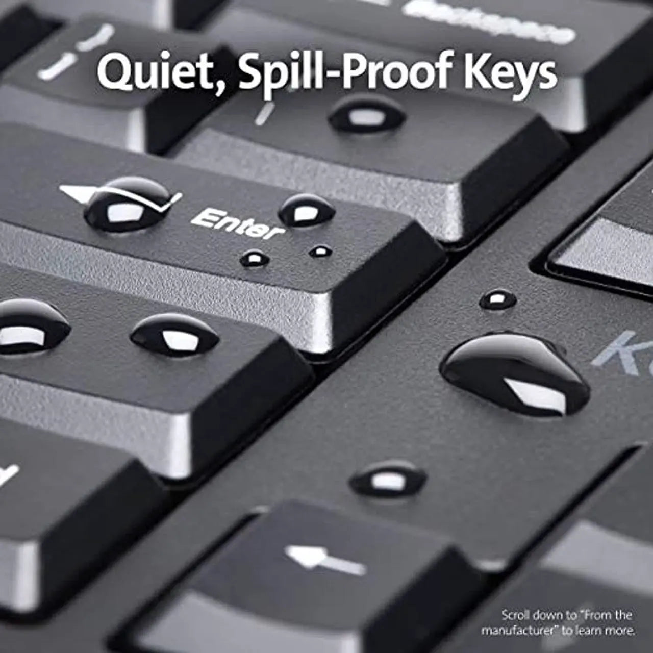 Kensington - Pro Fit Ergo Wireless Keyboard and Mouse, Wireless Keyboard and Mouse - Black - Model K75406US