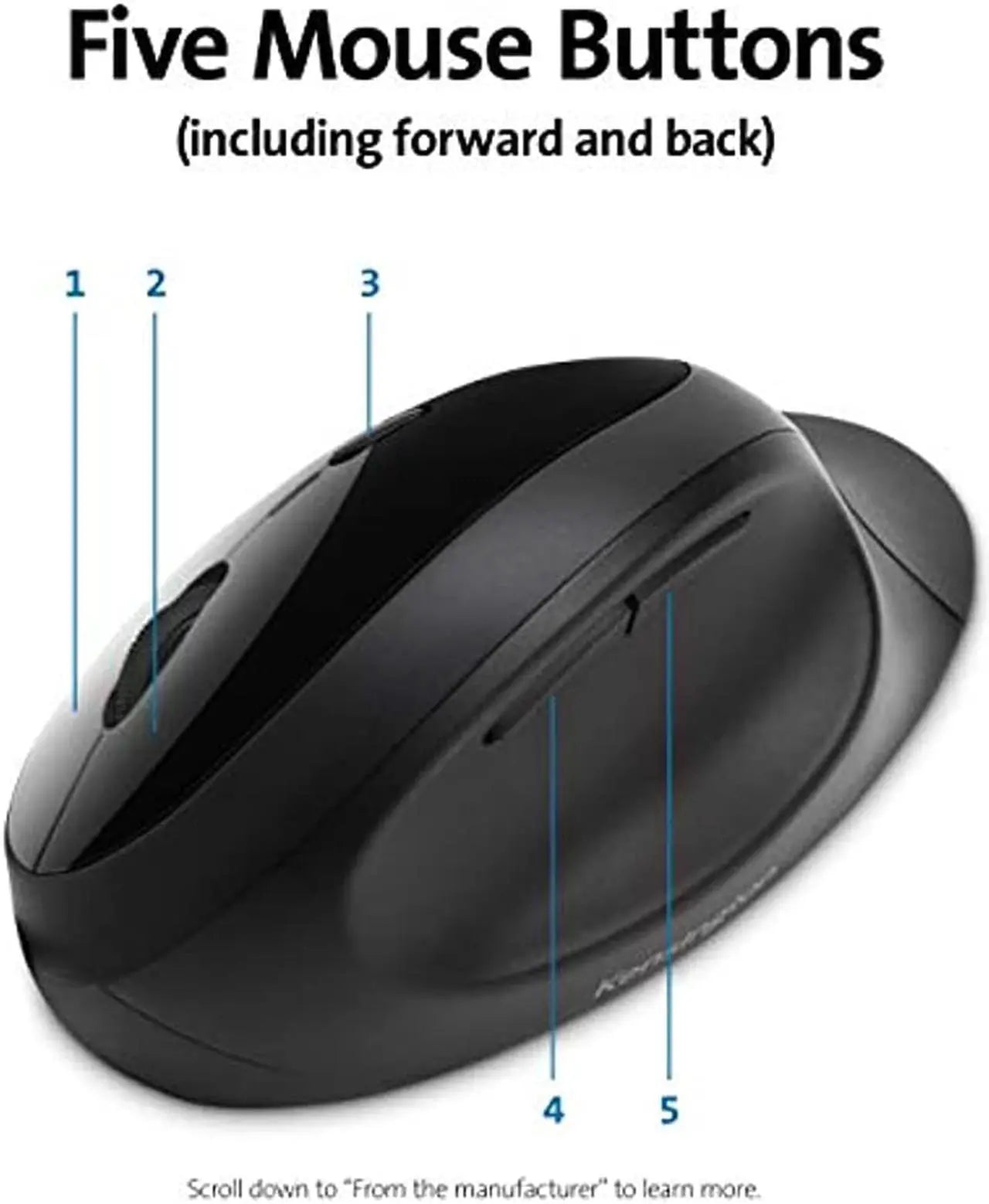 Kensington - Pro Fit Ergo Wireless Keyboard and Mouse, Wireless Keyboard and Mouse - Black - Model K75406US