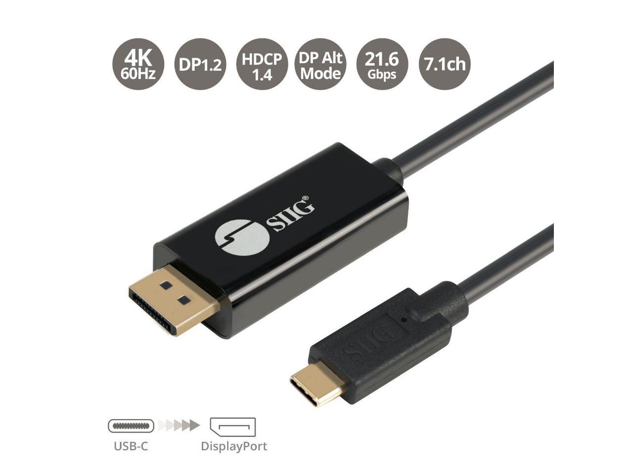 USB-C to DisplayPort Active Cable - 2M, 4K60Hz, HDR