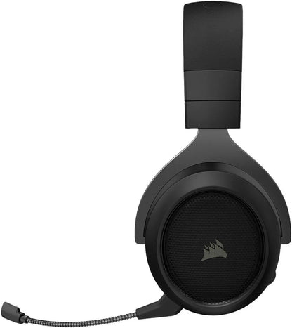 Corsair HS70 Pro Wireless Gaming Headset - 7.1 Surround Sound Headphones for PC, MacOS, PS5, PS4 - Discord Certified - 50mm Drivers – Carbon -CA-9011211-NA