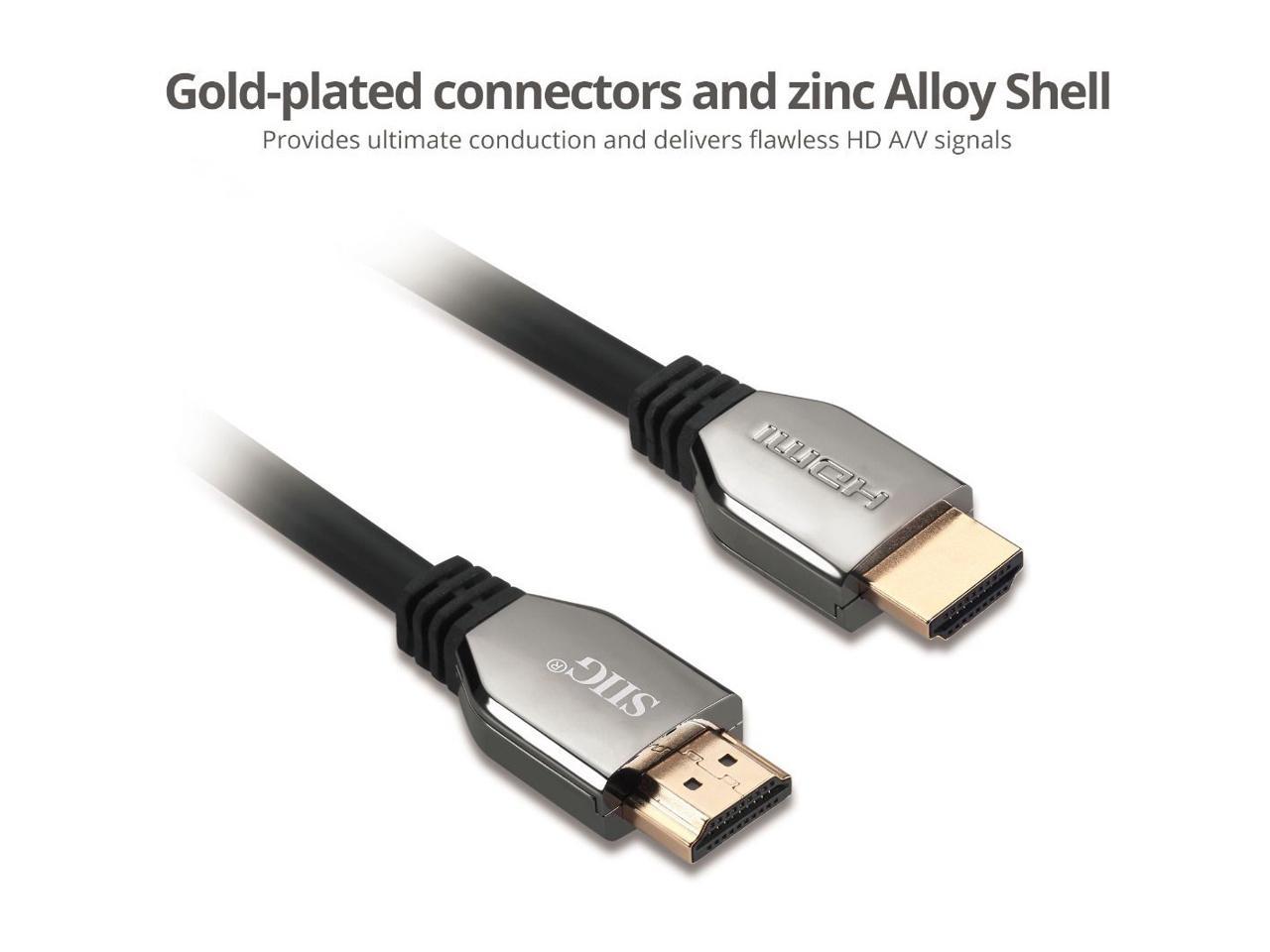 SIIG 8K Ultra High Speed HDMI Cable 10ft CB-H21611-S1