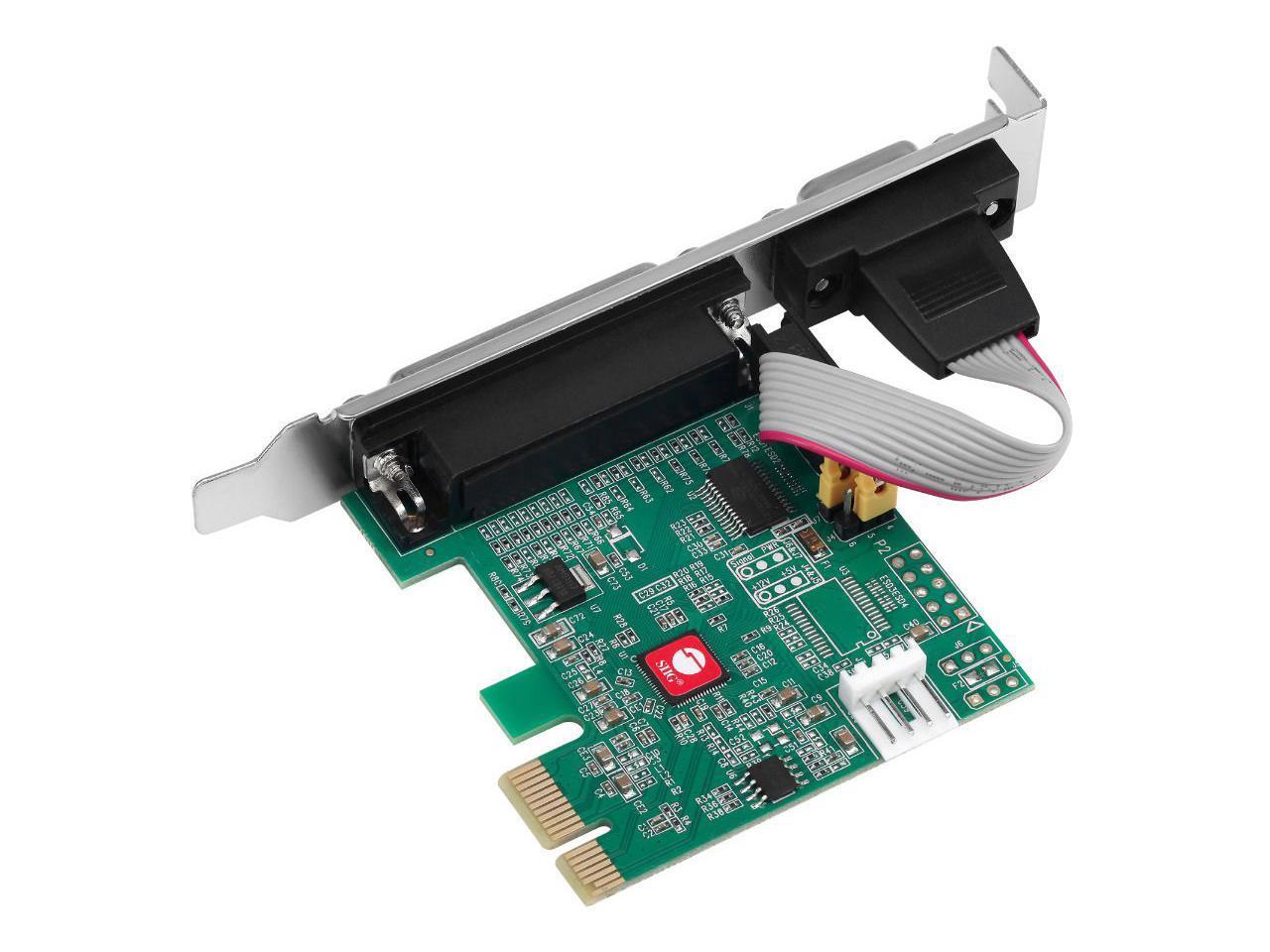 SIIG Single Serial Port/RS-232 and Single Parallel Port PCIe Card JJ-E20311-S1